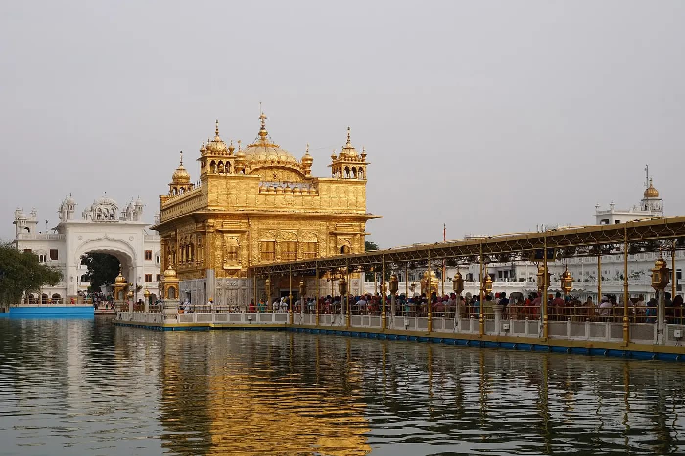 The Golden Temple rising from its sacred pool in Amritsar