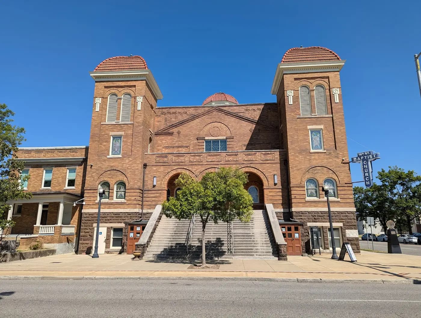 Sixteenth Street Baptist Church, at the heart of Birmingham's civil rights district