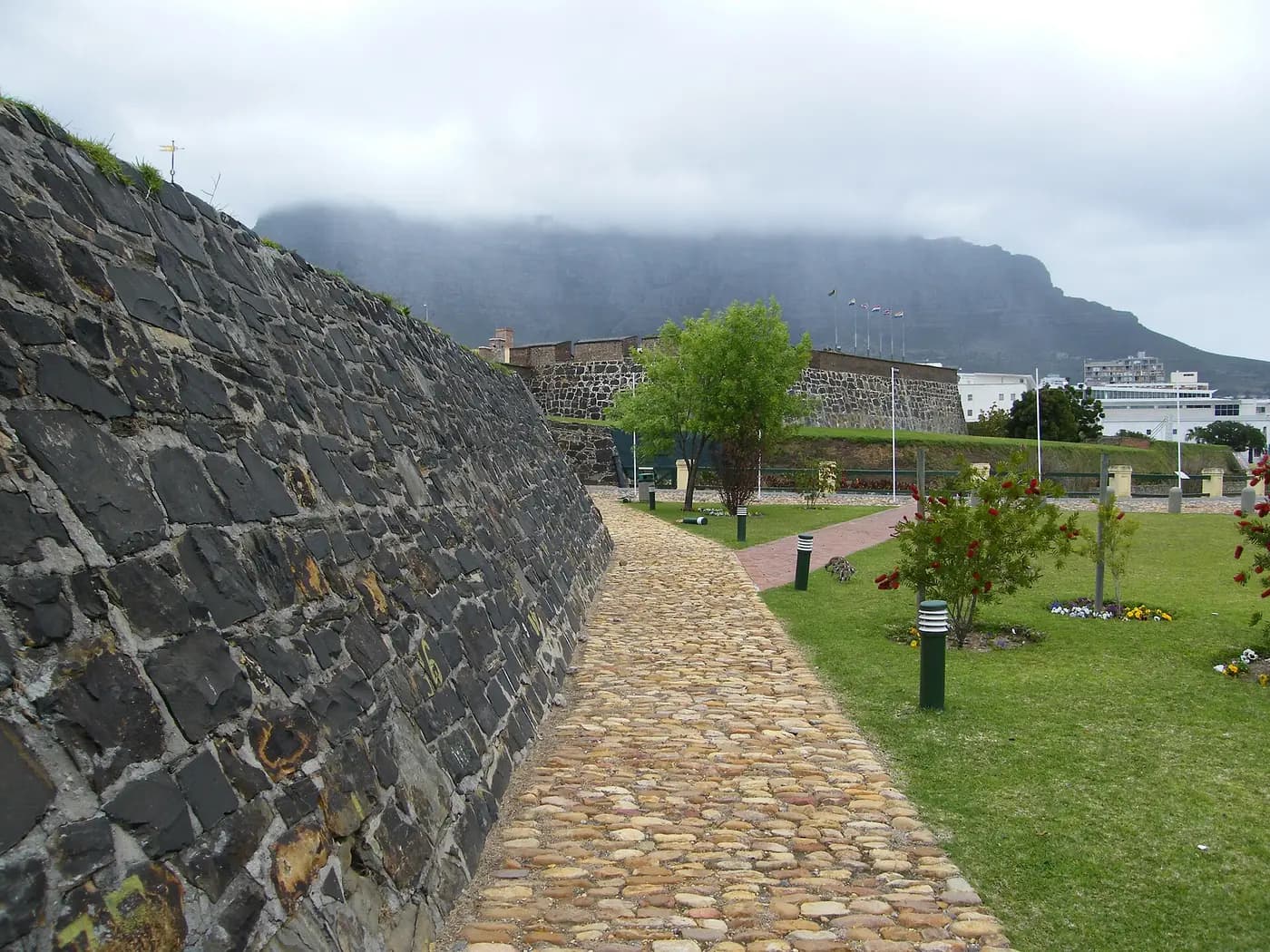 The Castle of Good Hope with Table Mountain behind in Cape Town