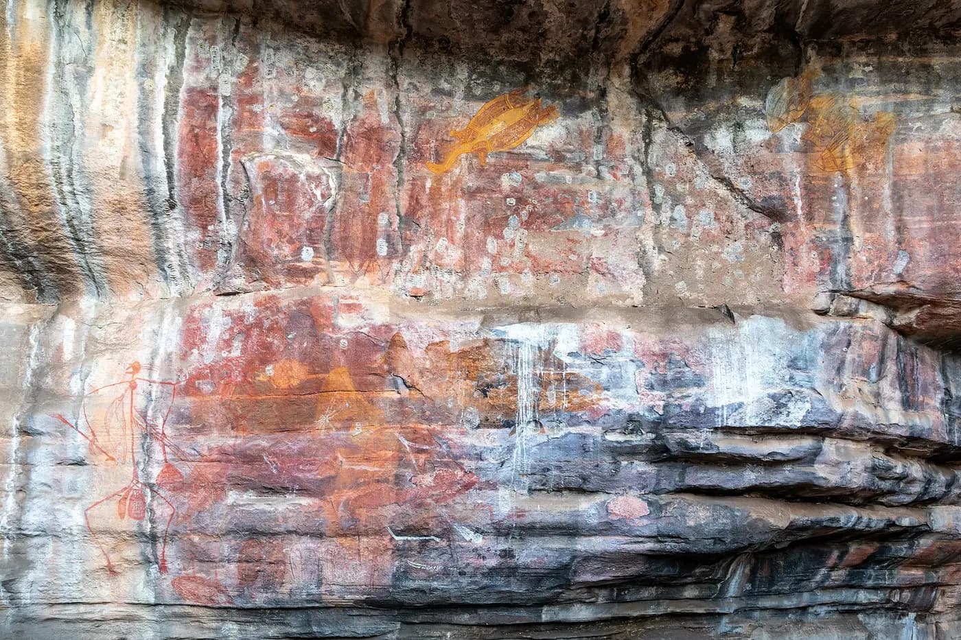 Aboriginal rock art panel at Ubirr in Kakadu National Park