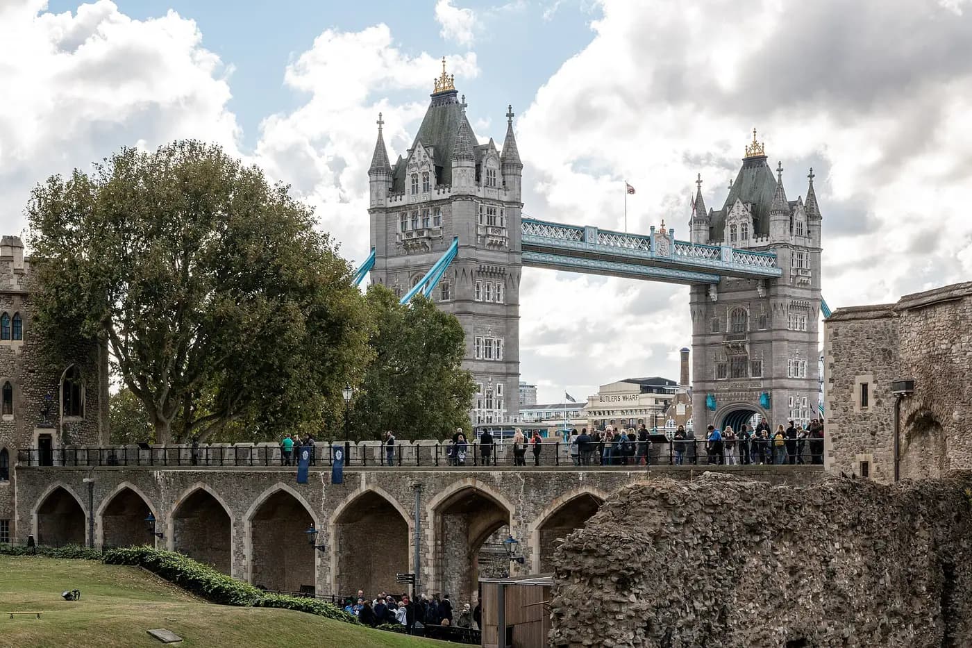 Tower Bridge spanning the Thames in London
