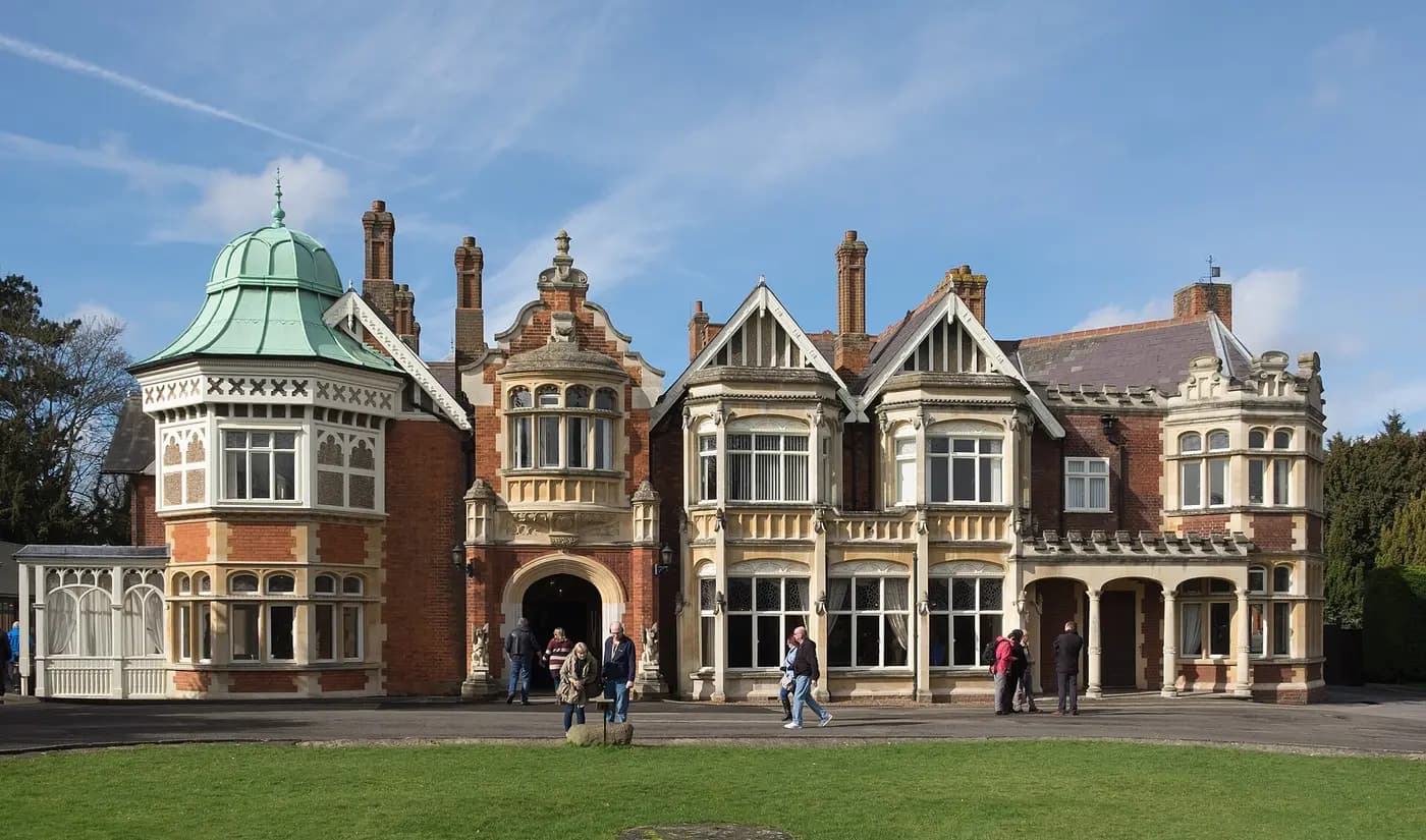 The Victorian mansion at Bletchley Park, home of Britain's wartime codebreakers