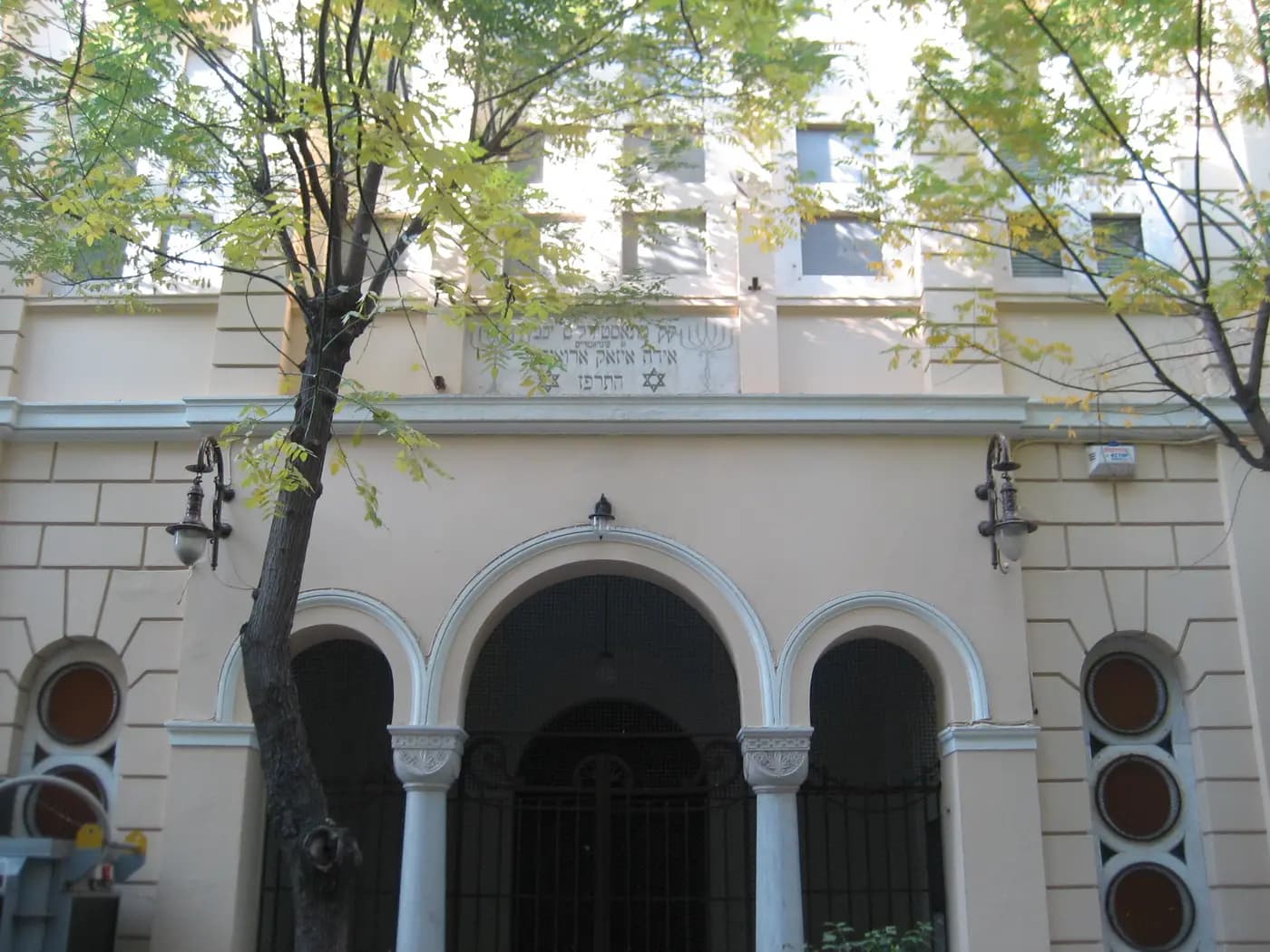 The Monastir Synagogue in Thessaloniki, a surviving place of the city's Jewish community