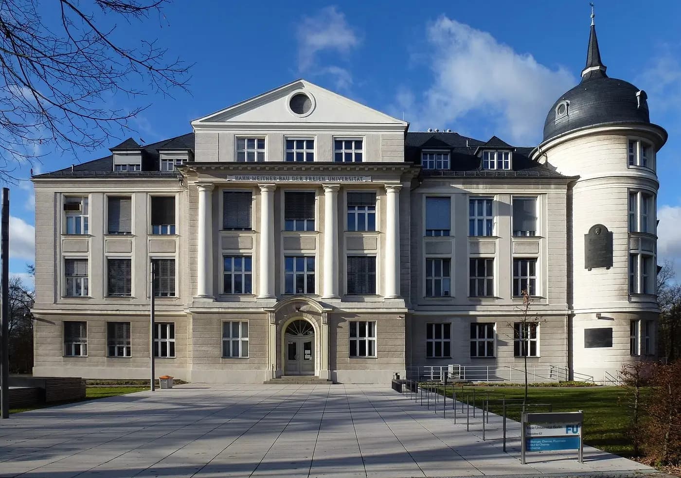 The Hahn-Meitner-Bau in Berlin-Dahlem, the former institute where nuclear fission was discovered in 1938