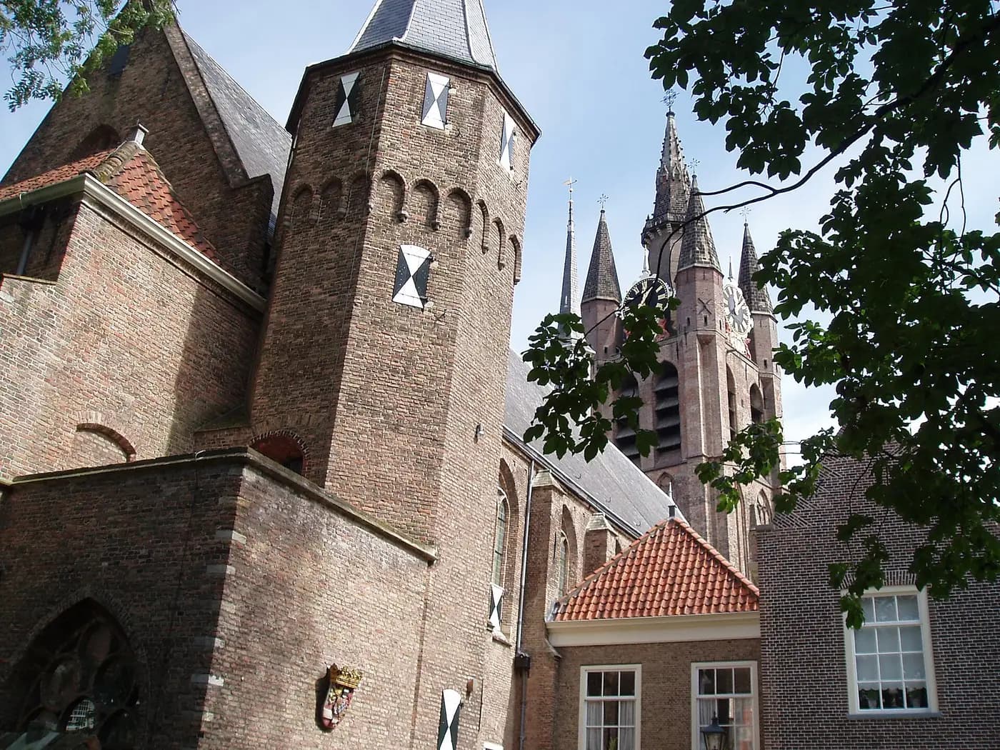 The brick Prinsenhof in Delft, the former convent where William of Orange was shot in 1584