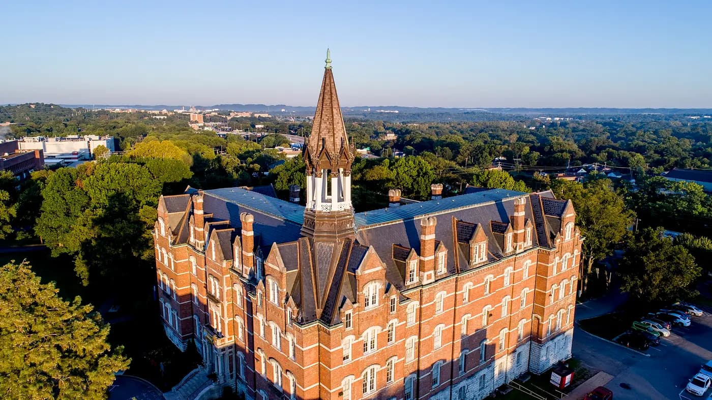 Jubilee Hall at Fisk University, the Victorian Gothic building paid for by the Jubilee Singers' tours