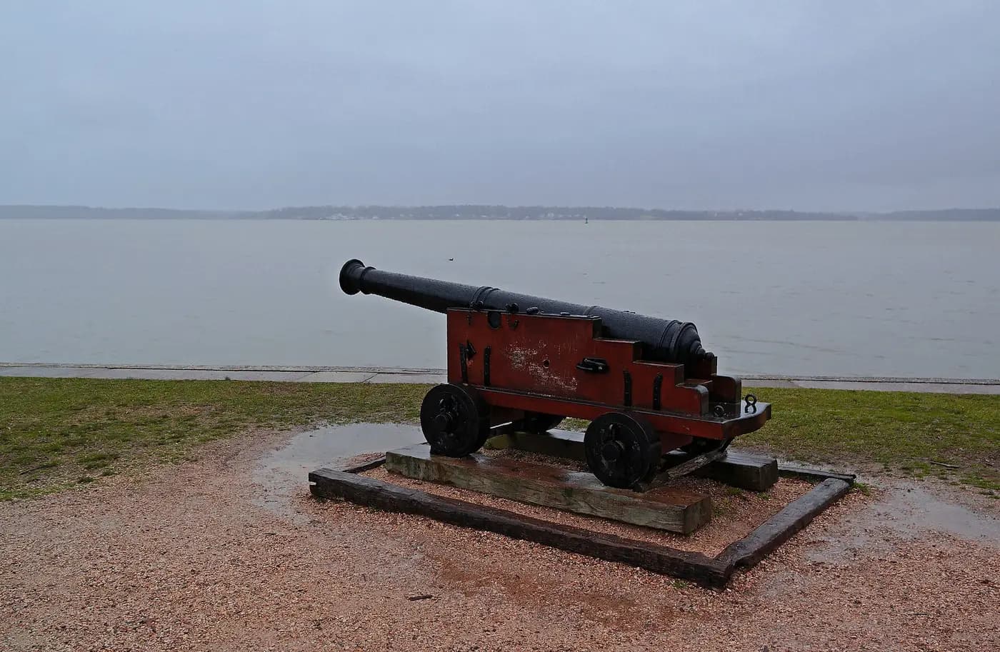 The archaeological site of the 1607 Jamestown settlement, Virginia