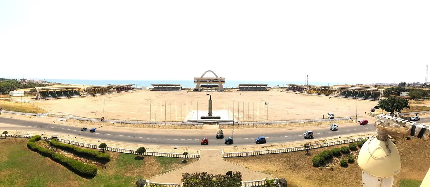 Black Star Square in Accra, the ceremonial ground built for Ghana's independence