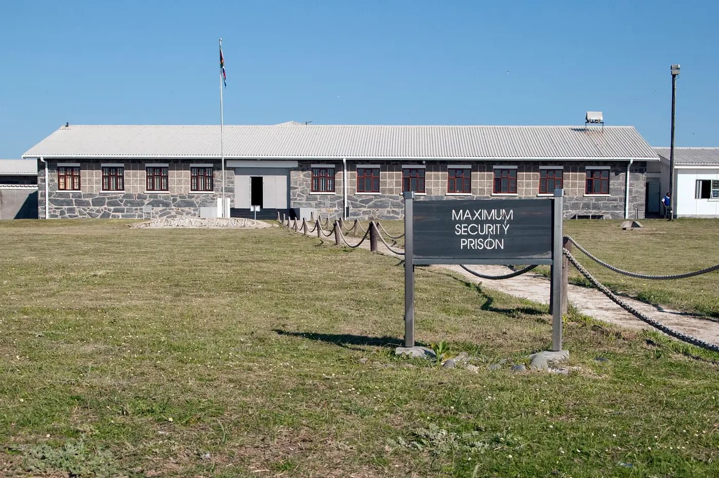 The maximum-security prison on Robben Island, where Nelson Mandela spent eighteen of his years in custody
