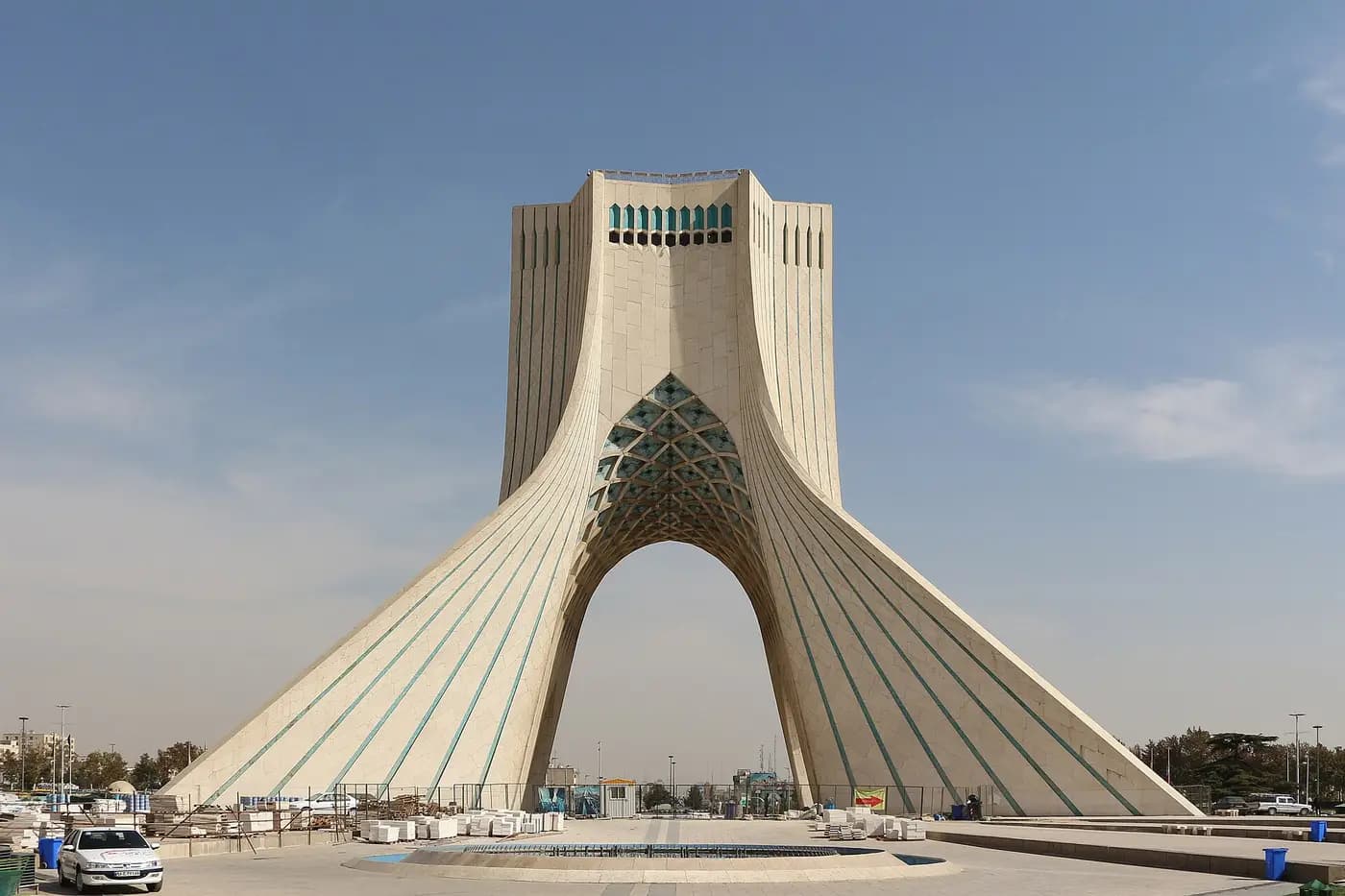 The white marble Azadi Tower in Tehran, where huge revolutionary crowds gathered in 1978 and 1979