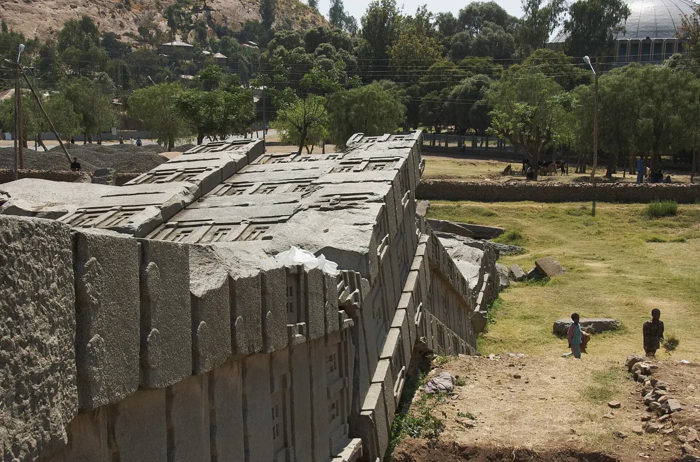 The Great Obelisk, a carved granite stele at Aksum, Ethiopia