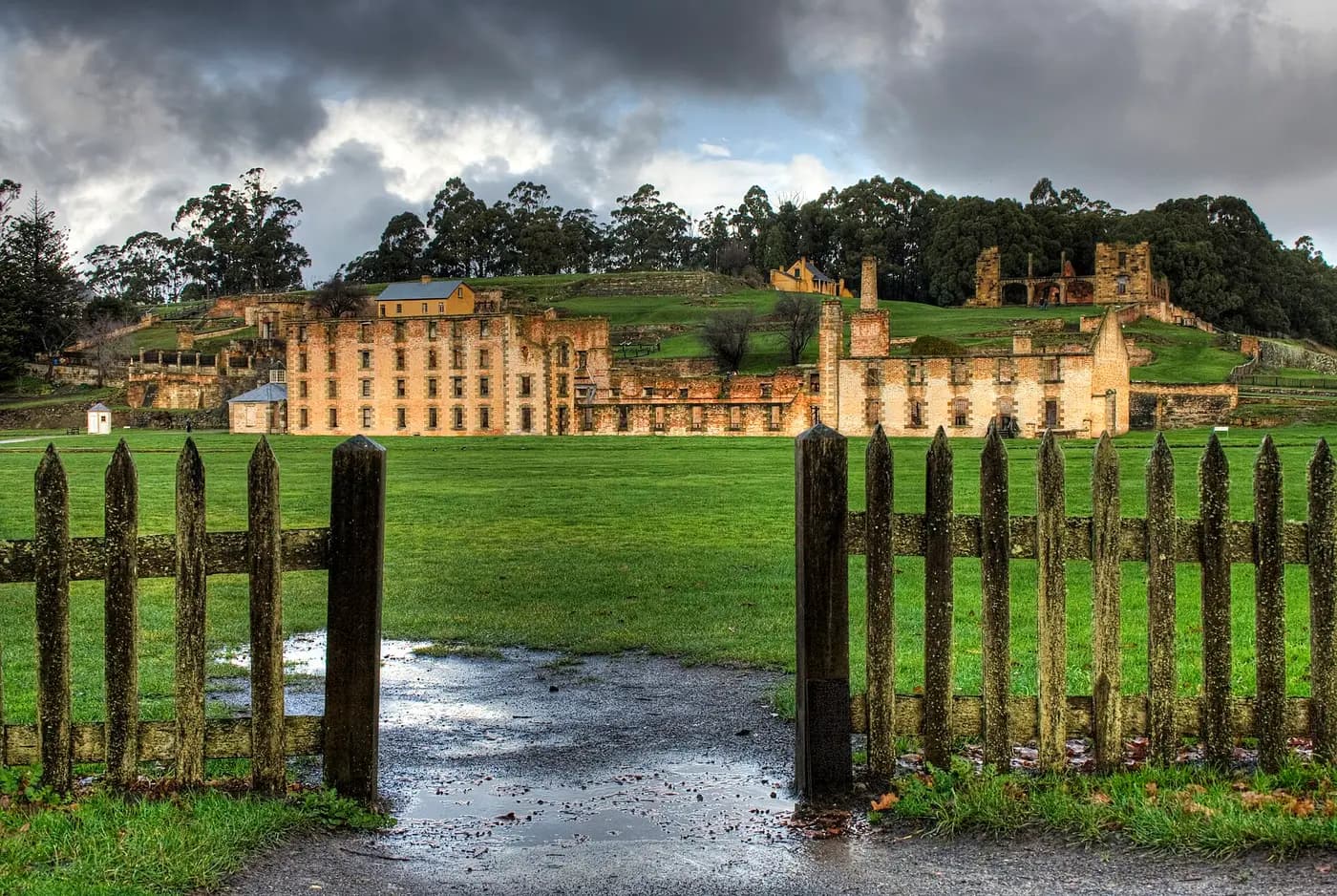 The ruined Penitentiary building at Port Arthur, Tasmania