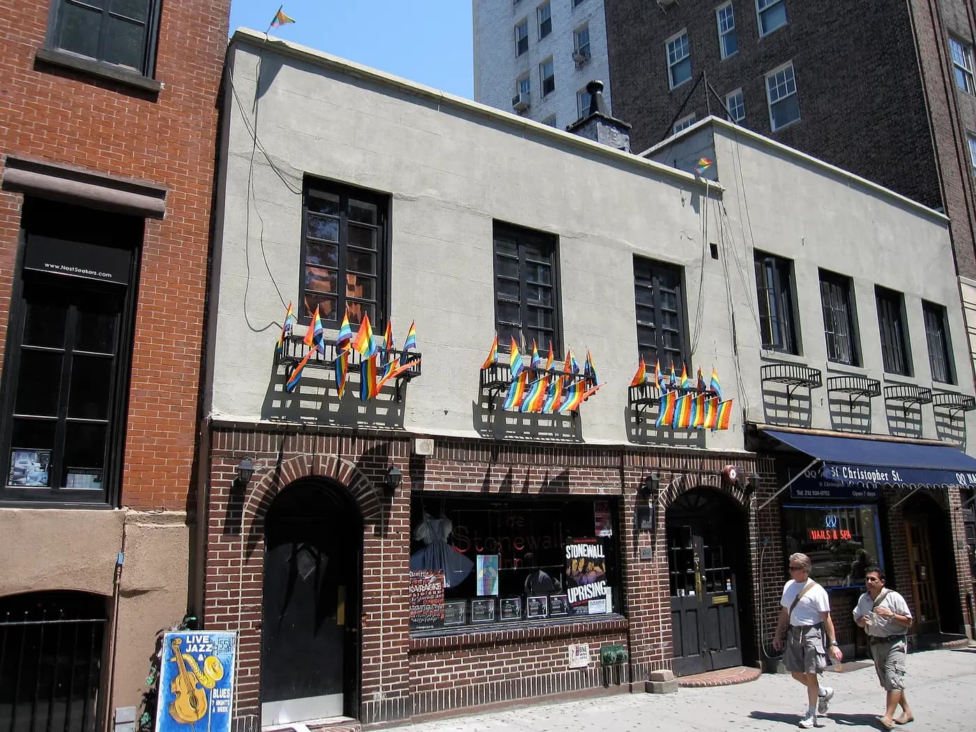 The Stonewall Inn on Christopher Street in Greenwich Village, New York