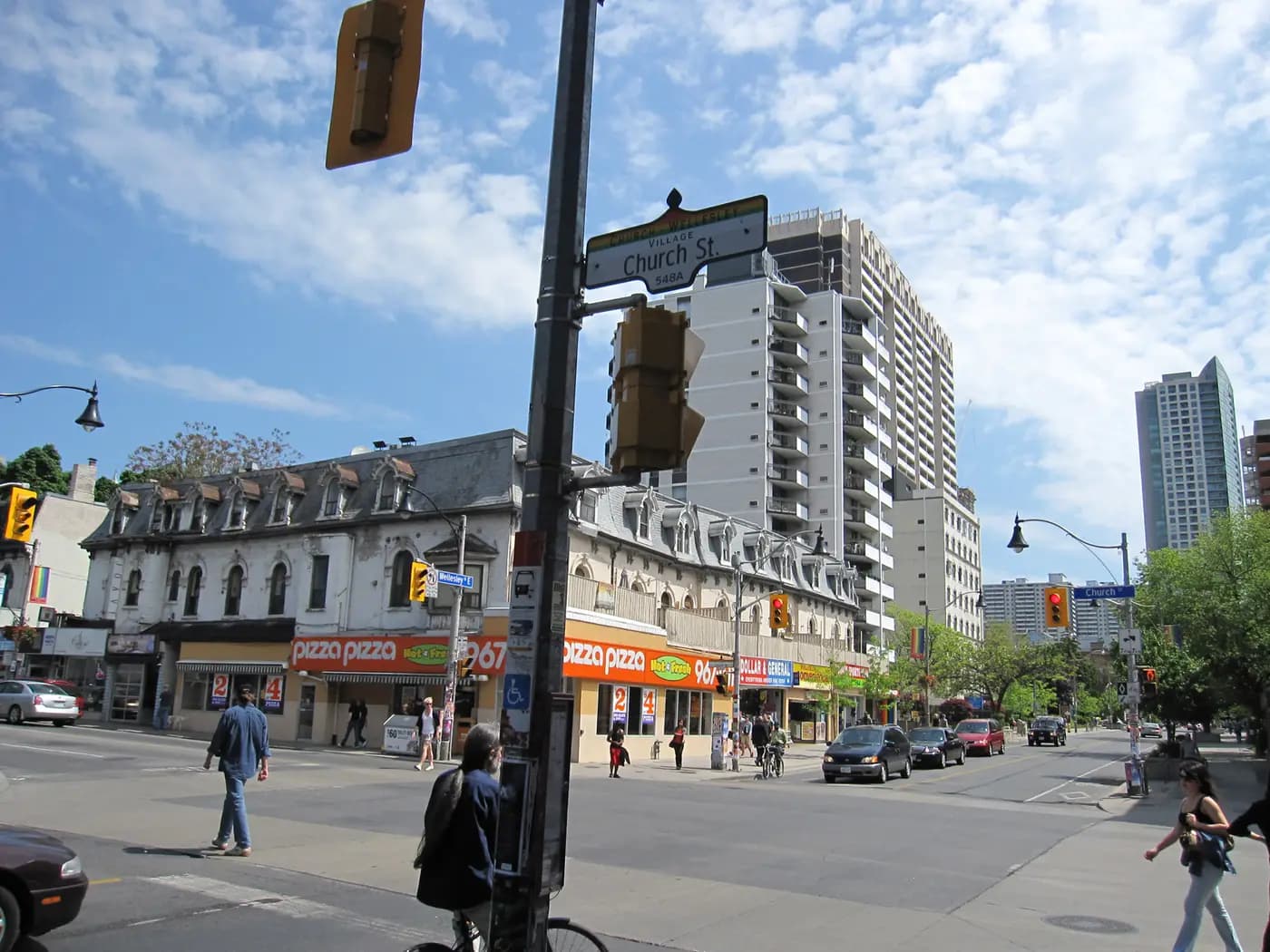 The corner of Church and Wellesley streets, heart of Toronto's Gay Village