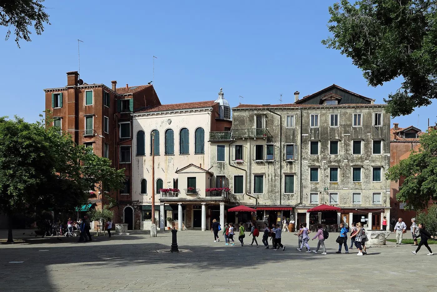 The Campo del Ghetto Nuovo, the square at the heart of the Venetian Ghetto