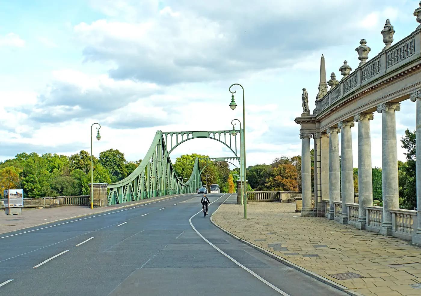 Glienicke Bridge near Berlin, site of Cold War spy exchanges