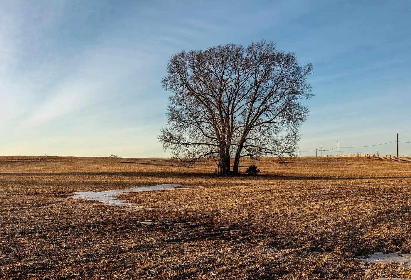 Open farmland of the Antietam battlefield in Maryland